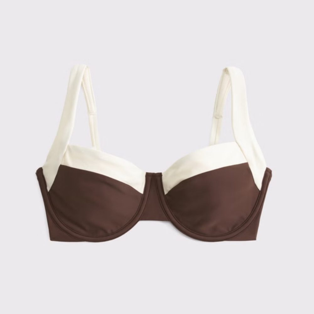 Abercrombie Curve Love Wide Strap Underwire Bikini Top